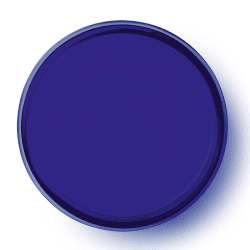 Image showing the Collective Low Glass Bowl, D35cm, Cobalt product.