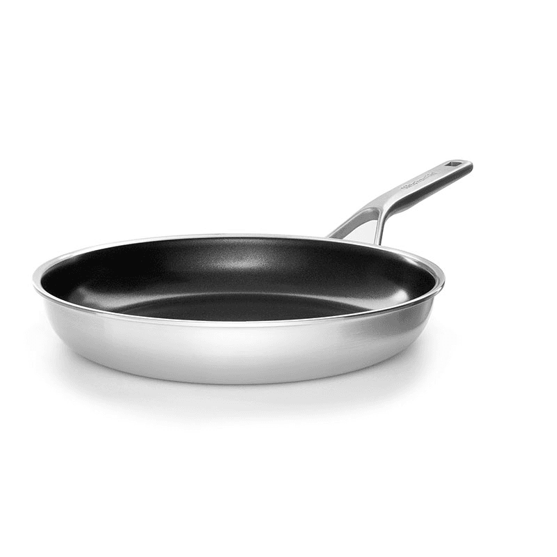MultiPly - Ceramic Stainless Steel Ceramic Non-Stick Frying Pan, 28cm, Silver