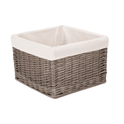 Image showing the Medium Antique Wash Storage Basket product.