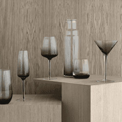Image showing the Mouth Blown Martini Glass, H19cm, Smoke product.