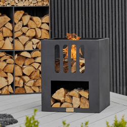 Image showing the Libra Firebowl, H55 x W45cm, Black product.