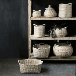 Image showing the Lagra Basket, 46 x 37 x 21cm, Seagrass product.