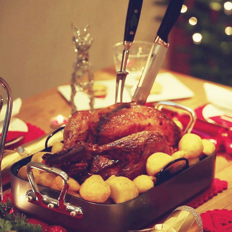 Non-stick roasting tin with rack, 40 x 28cm, Premium