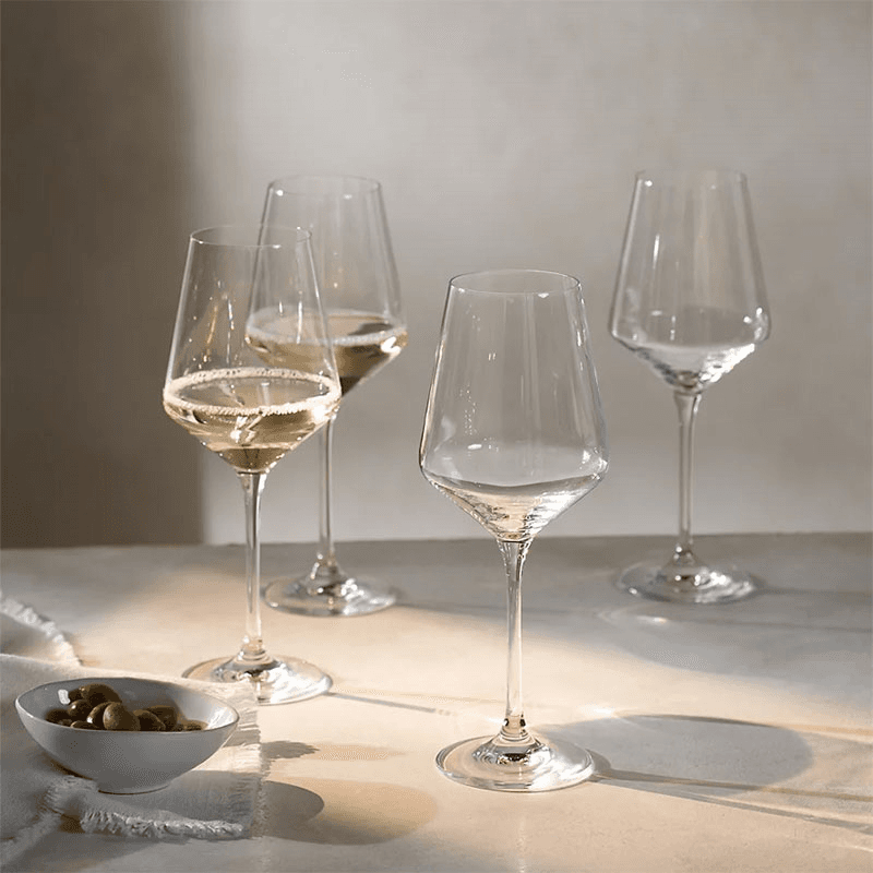 Pimlico Set of 4 White Wine Glasses, Clear