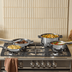 Image showing the Titanium Pro Cookware Set, Chrome product.
