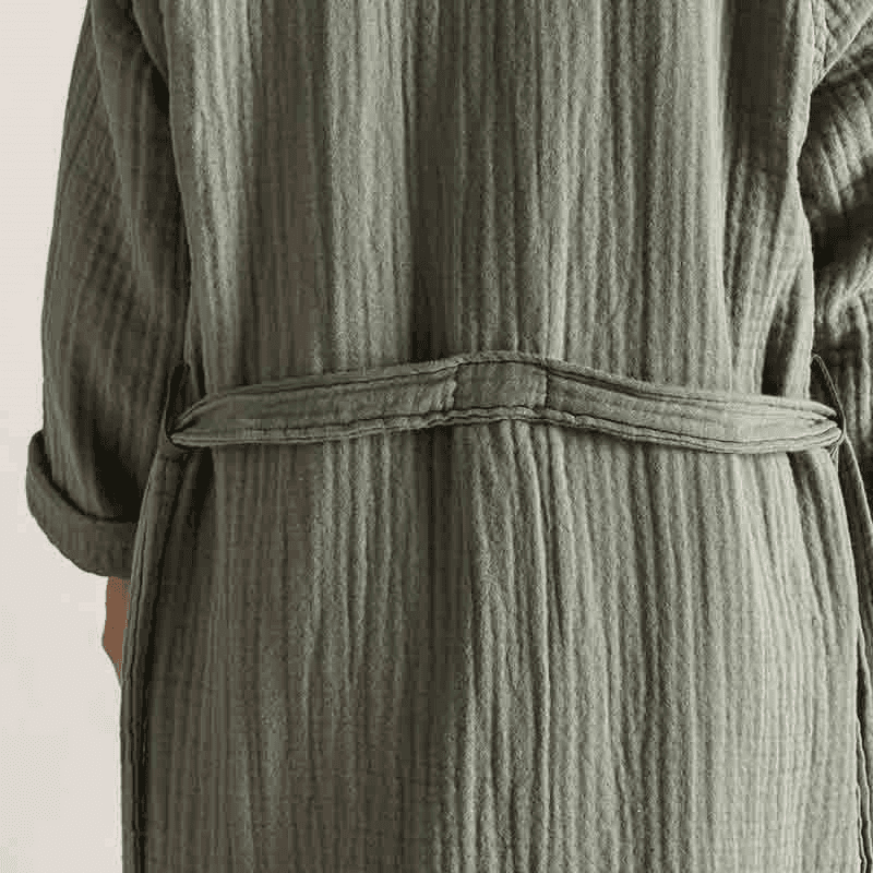 The Dream Cotton Robe, Extra Large, Moss
