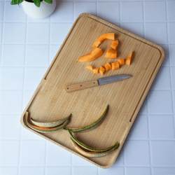 Image showing the Bamboo Large Cutting Board, 41 x 30cm, Natural product.