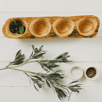 Image showing the Rustic Wooden Nibbles Tray product.