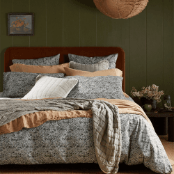 Image showing the Vivienne Cotton Quilted Cushion Cover, 50 x 50cm, Olive Green product.