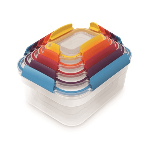 Nest Lock Storage Box, Set of 5, Multi-Colour