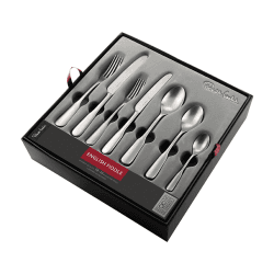 Image showing the Fiddle Vintage 56 Piece Cutlery Set, Stainless Steel product.