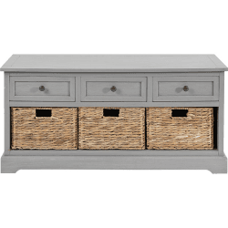 Image showing the Devonshire 3 Drawer Basket Unit, Grey product.