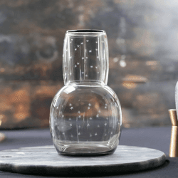 Image showing the Stars Carafe Set and Glass, 1.3l, Smoky product.