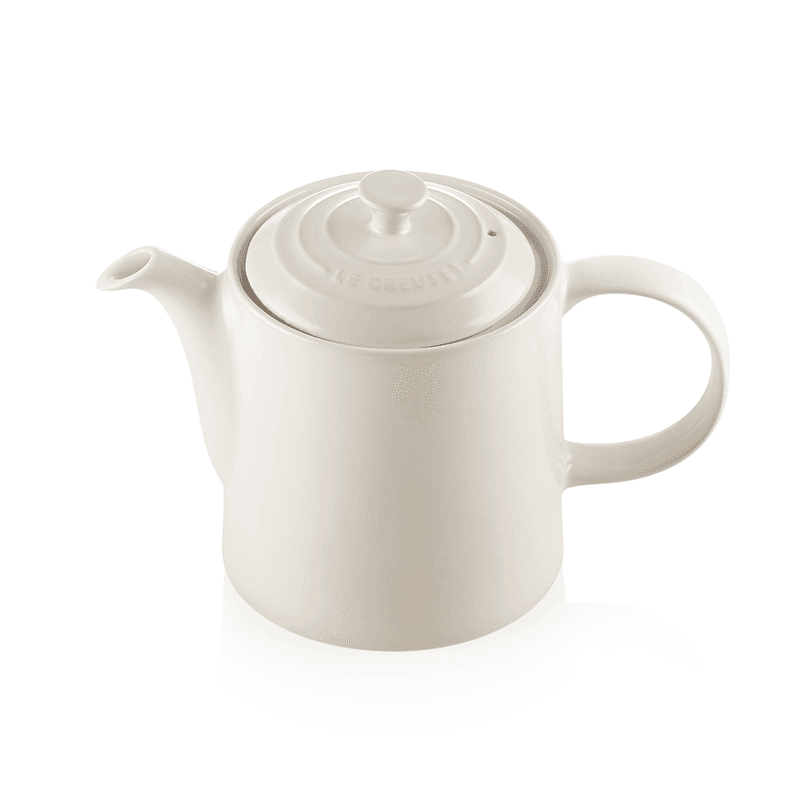 Stoneware Grand teapot, 1.3 litre, meringue