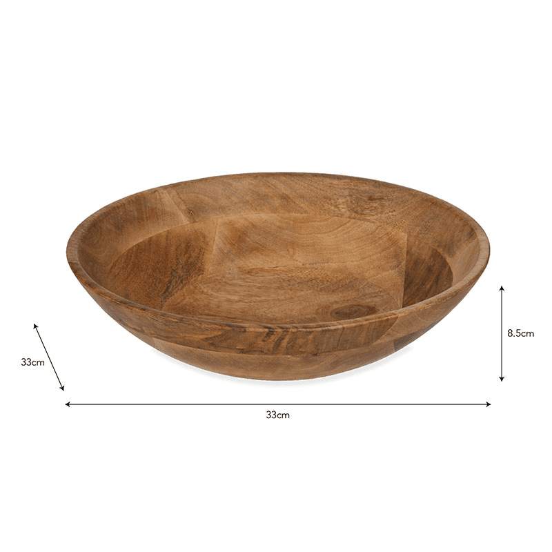 Midford Serving Bowl, D32cm, Mango Wood