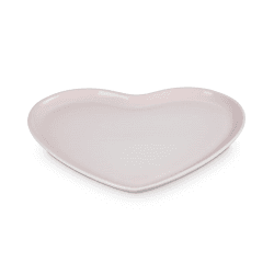 Image showing the Stoneware Heart Serving Platter, 32cm, Shell Pink product.