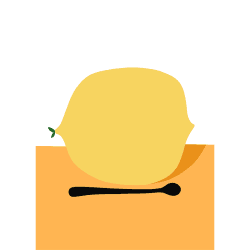 Image showing the Citron Art Print, 30 x 40cm product.