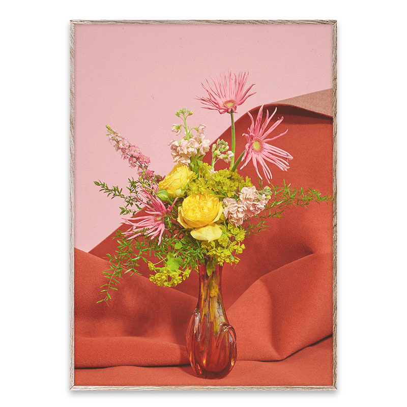 Blomst 07 Art Print, 50 x 70cm, Pink/Red