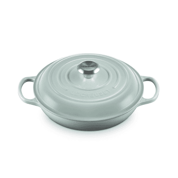 Image showing the Cast Iron Shallow Casserole, 26cm, Sea Salt product.