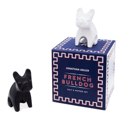 Image showing the French Bulldog Salt & Pepper Shakers, Black & White product.