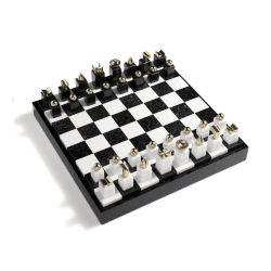 Image showing the Games Chess set, 41 x 41 x 6cm, Black & White product.