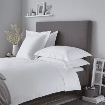 Image showing the Savoy Duvet Cover, Super King, White product.
