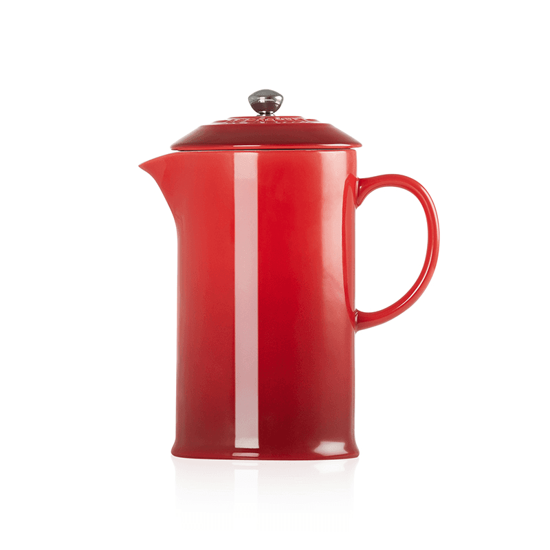 Stoneware Cafetiere, 1 litre, Cerise