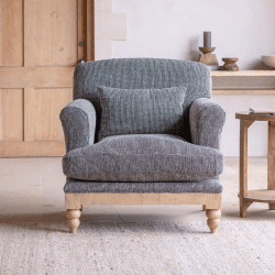 Image showing the Maganda Cotton Armchair, Charcoal product.