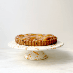 Image showing the Splatter Cake Stand, D25.5cm, Burnt Orange product.