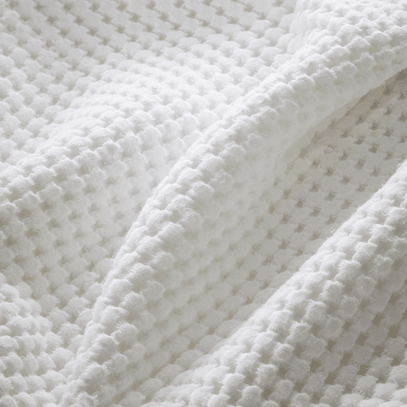 Waffle Towel Hand Towel, White