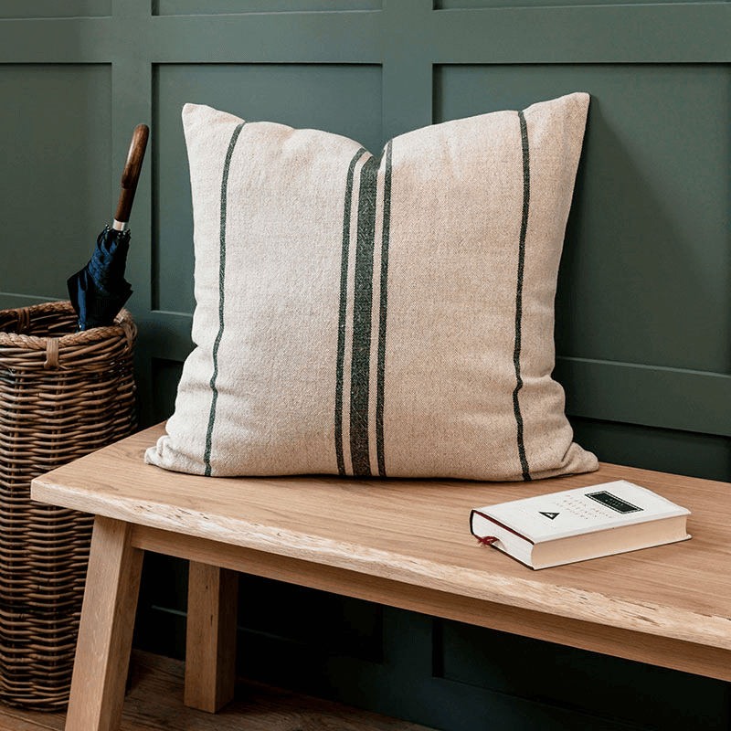 Windrush Cushion, 60 x 60cm, Forest Green
