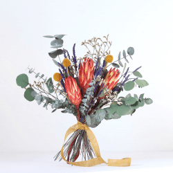 Image showing the Colour Pop Medium hand-tied bouquet, H42-48cm, Verbena product.