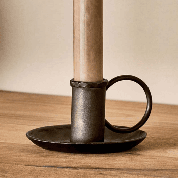 Image showing the Amri Candlestick, H5.5cm, Antique Black product.