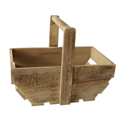 Image showing the Medium Oak Effect Wooden Trug, Oak product.
