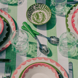 Image showing the Set of 2 Dessert Spoons, Green product.