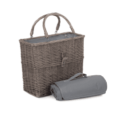 Image showing the Chiller Basket And Picnic Blanket, Brown product.