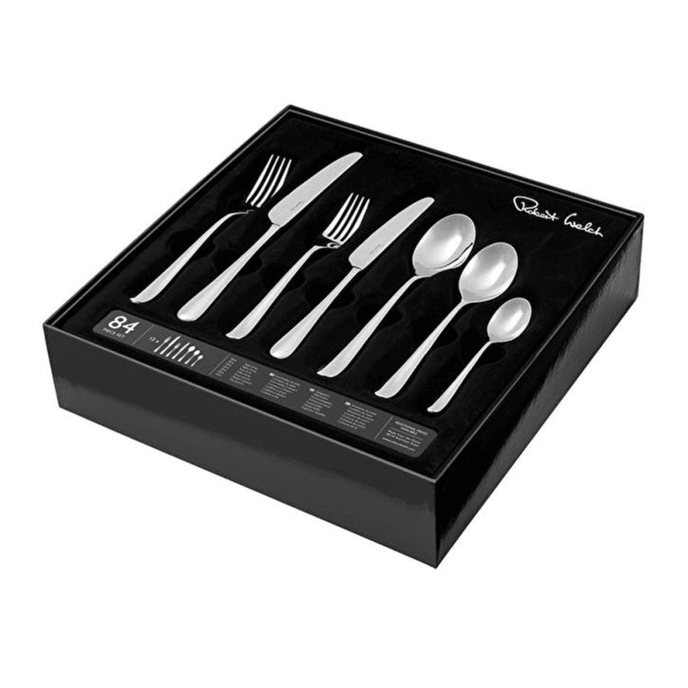 Kingham Bright 84 piece cutlery set, Stainless Steel