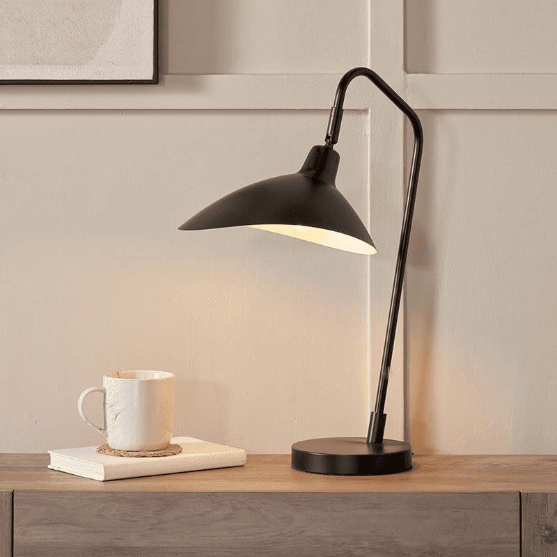 Toulon Table Lamp, H50cm, Black