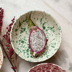 Image showing the Splatter Pasta Bowl, D20cm, Pistachio product.