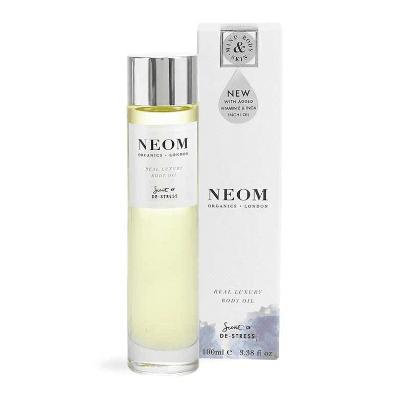 Scent to De-Stress Real Luxury Vitamin Body Oil, 100 ml, White/Purple/Silver