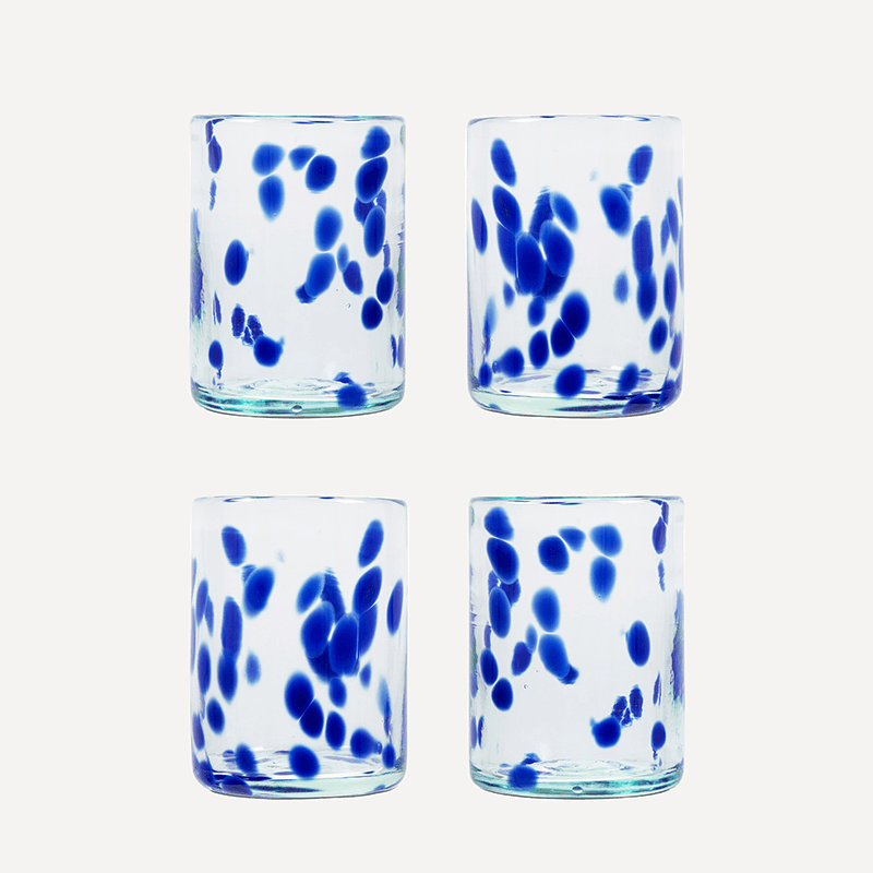 Azul Set of 4 Tumblers, 350ml, Blue