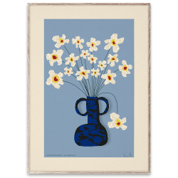 Image showing the Flower Studies 04 Print, 30 x 40cm, Blue product.