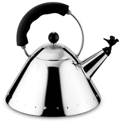 Image showing the Michael Graves Kettle, Black Handle And Black Bird Whistle product.