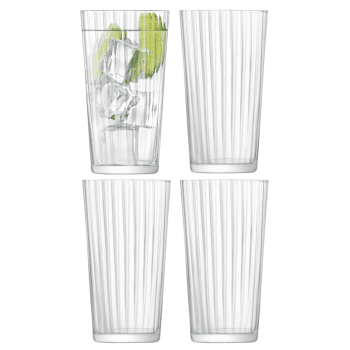 Image showing the Gio Line Set of 4 tumblers, 560ml, clear product.