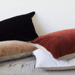 Image showing the Misi Velvet Cushion, 30 x 50cm, Rust product.