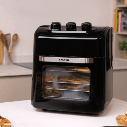 Image showing the Manual Air Fryer Oven, 12L, Black product.