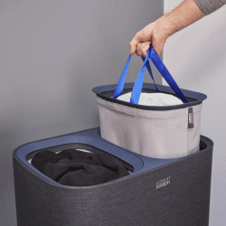 Image showing the Tota Easy-Empty Laundry Basket 90 Litre Black product.