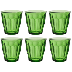 Image showing the Picardie Set of 6 Tumblers, 250ml, Jungle Green product.