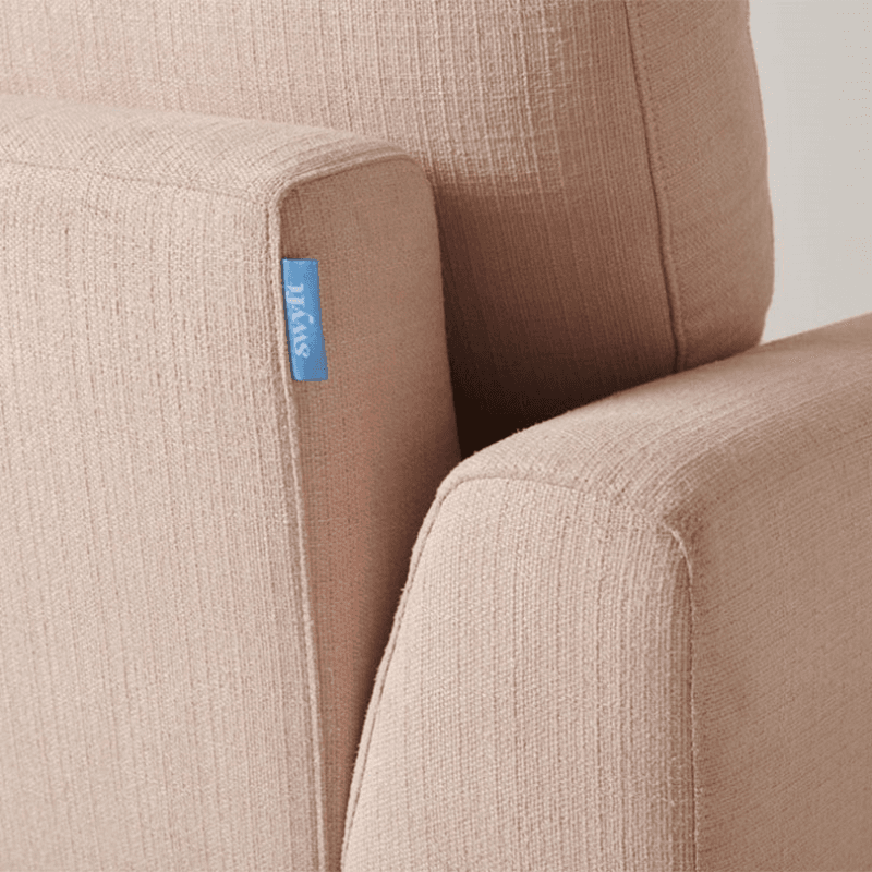 Model 05 2 Seater Linen Sofa, Pink