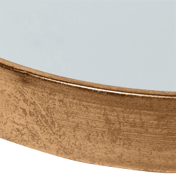 Image showing the Round Mirrored Trolley, 74 x 50cm, Gold product.